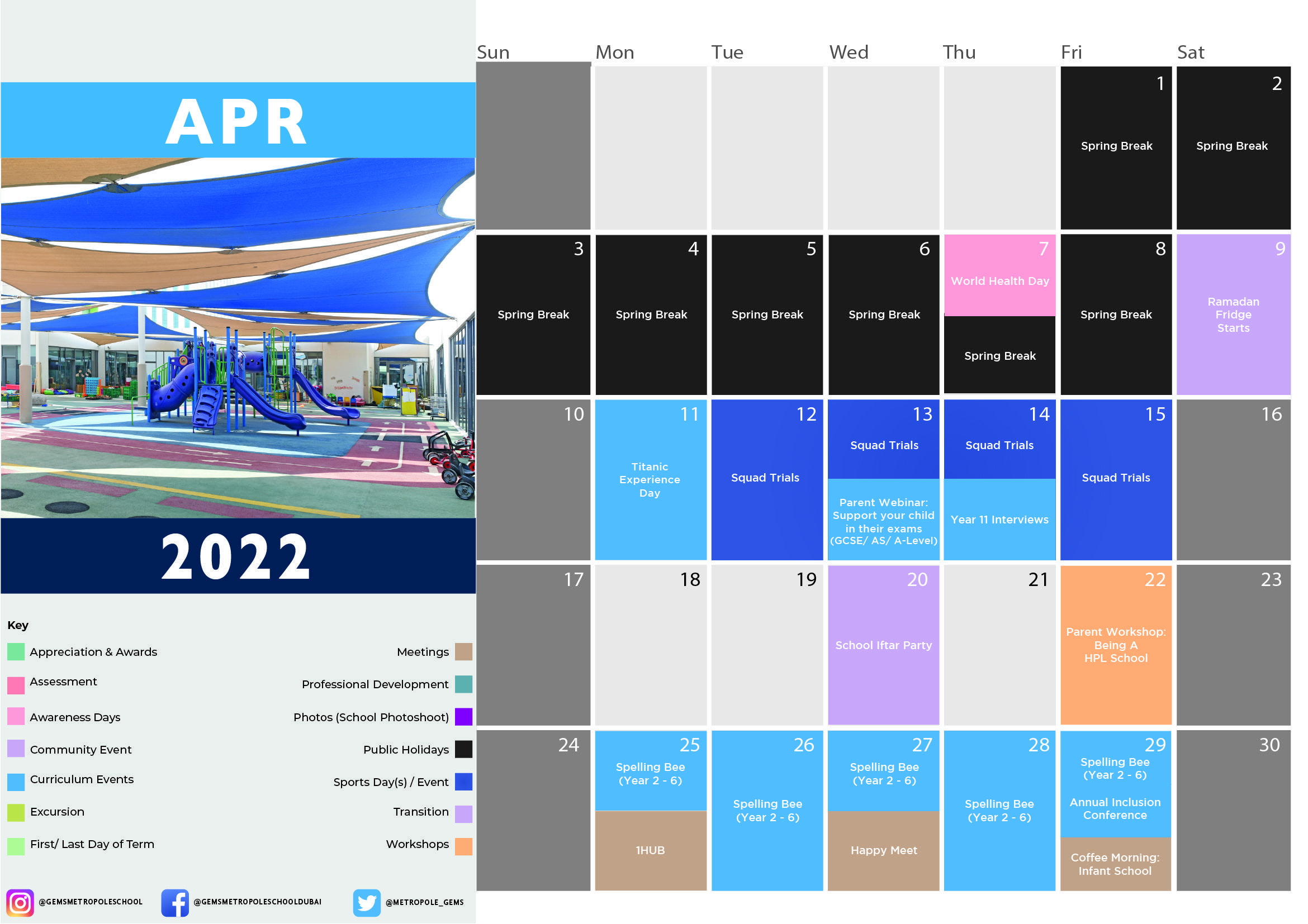 April 2022 Calendar